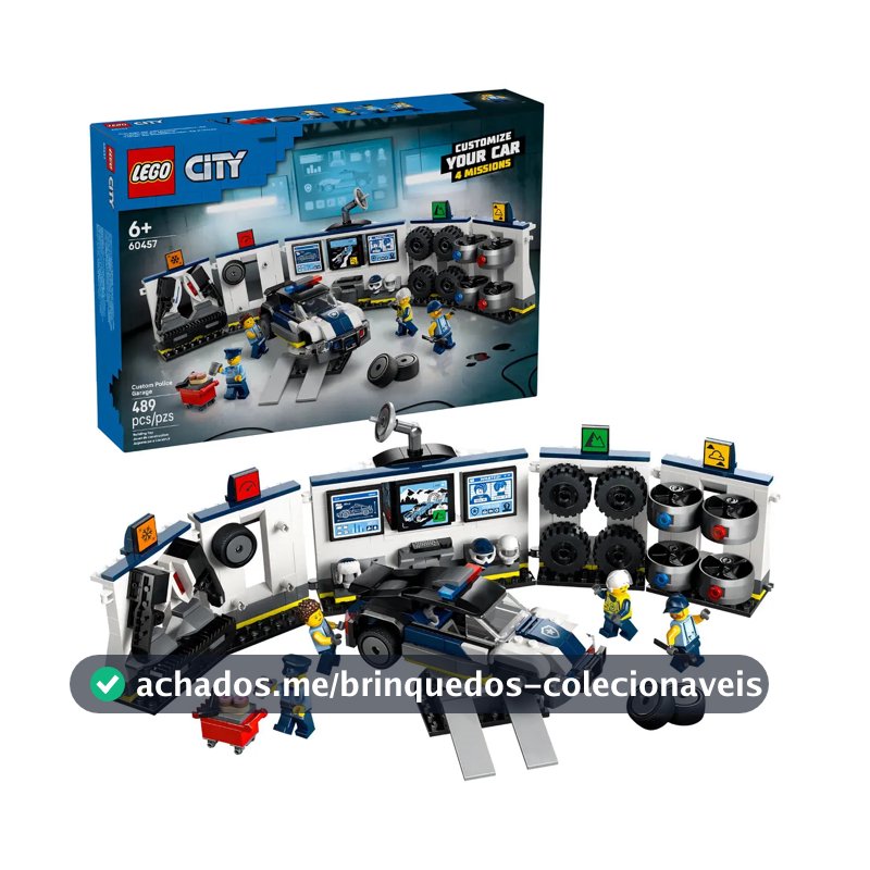 Lego City Garagem Personalizada Para Carros Da Polícia 60457