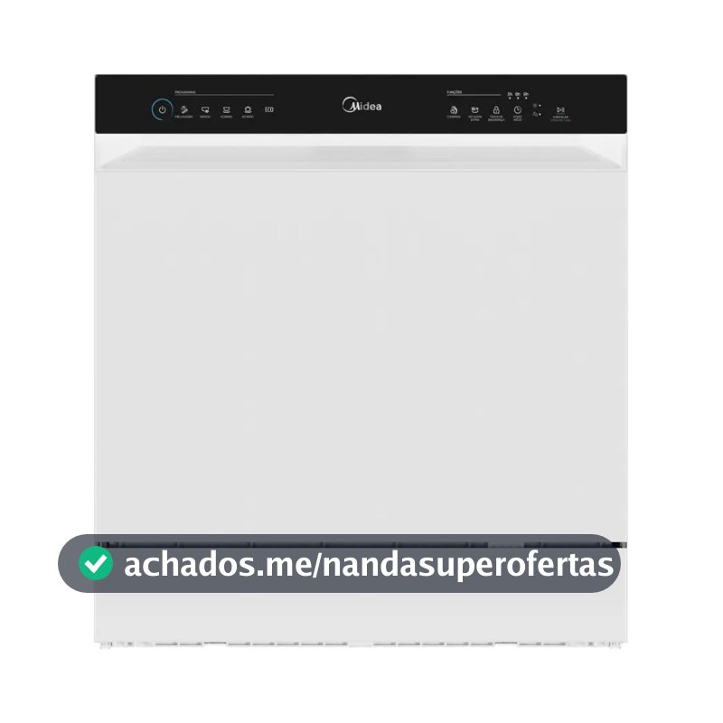 Lava Louças 8 Serviços Branco Touch Plus Midea