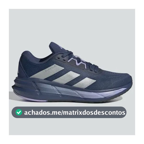 Tênis Feminino Questar 3 adidas Tecind/silvmt/glopur Liso 36 Br