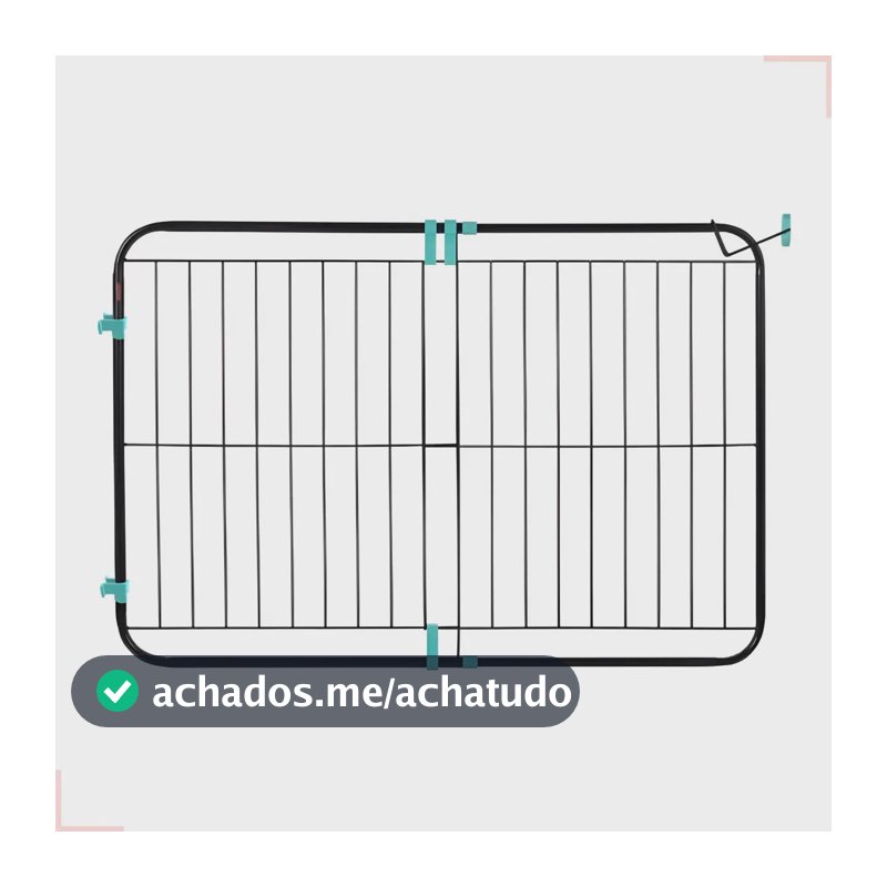 Portão Expansivo Proteção Criança E Pet De 70cm A 115cm Cor Preto