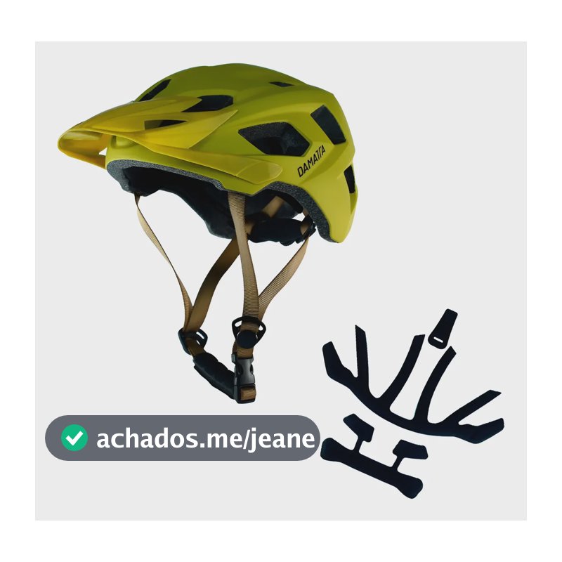 Capacete Bike Enduro Damatta Mostarda G