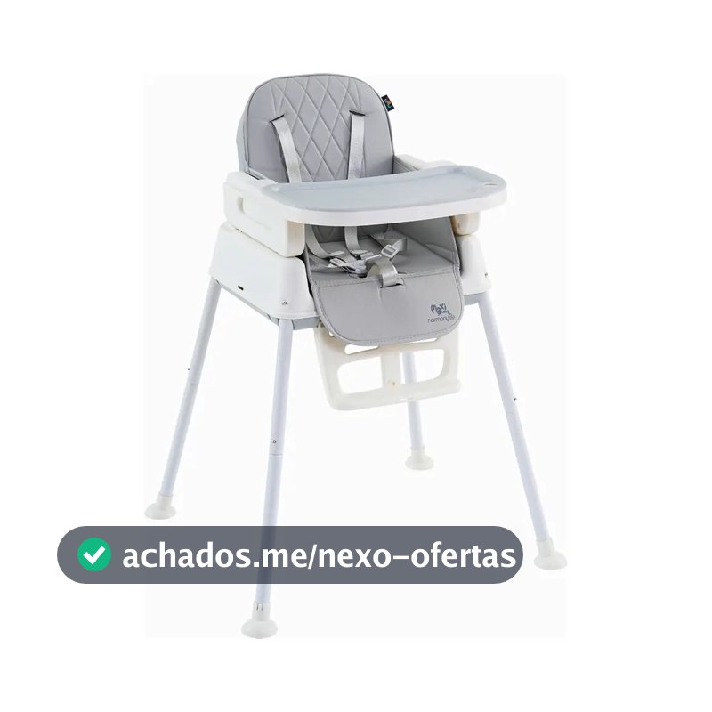 Cadeira De Alimentação Infantil 3 Em 1 Harmony Maxi Baby - Cinza