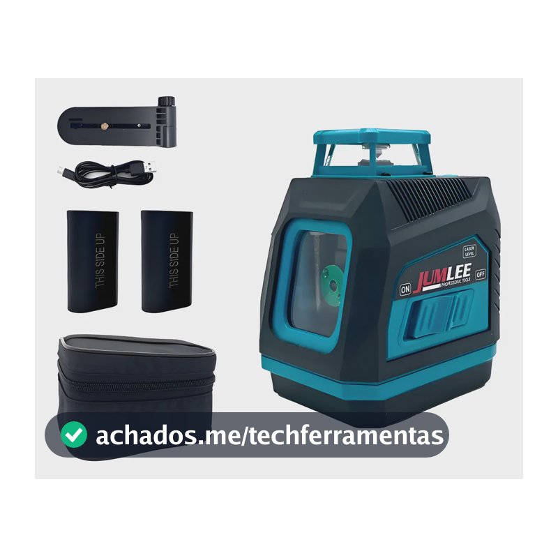 Nível A Laser 360° Verde Autonivelante Com Acessórios