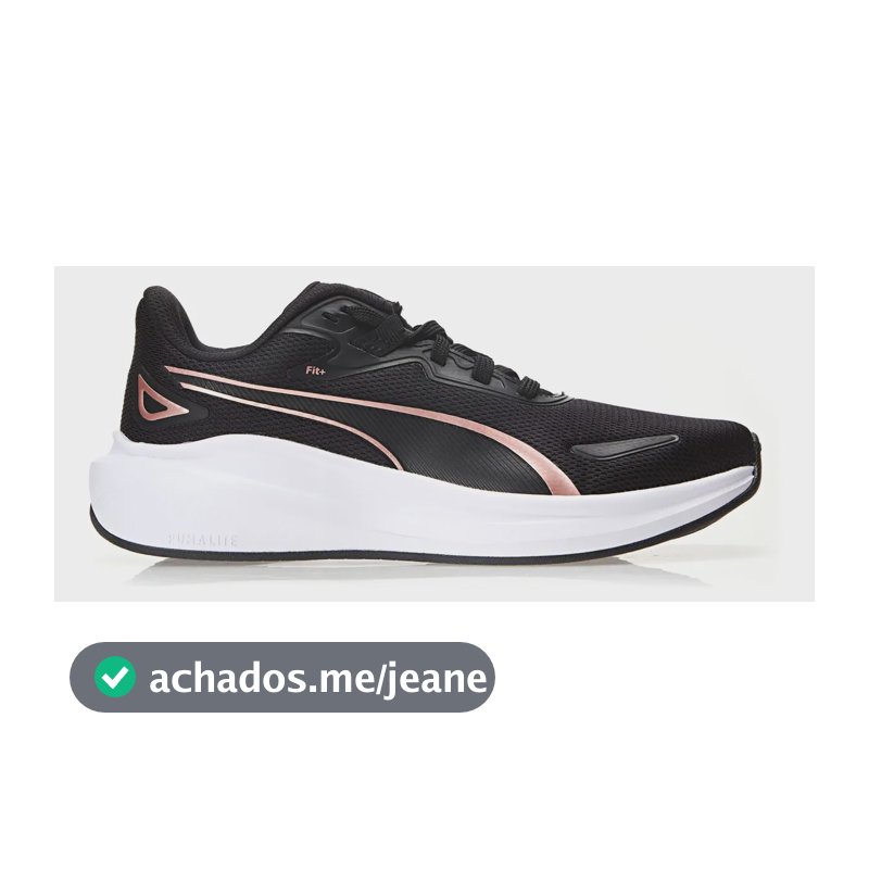 Tênis Feminino Skyrocket Lite Puma Puma Black-puma White-rose Gold Liso 36 Br