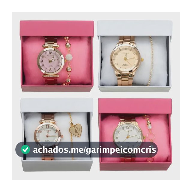 4 Relógio Feminino Pulseira Atacado Prova Dágua Original Com caixa Para Presente Cores Variadas