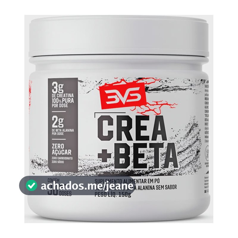 Creatina + Beta Alanina - Fórmula Avançada Zero Carboidrato Sabor Sem sabor