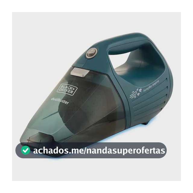Aspirador de Pó Portátil Black Decker Modelo APS1200 com Função Sopro