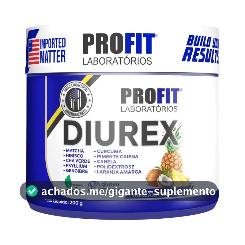 Diurex Suplemento Alimentar 200g Abacaxi Com Coco - Profit Laboratórios