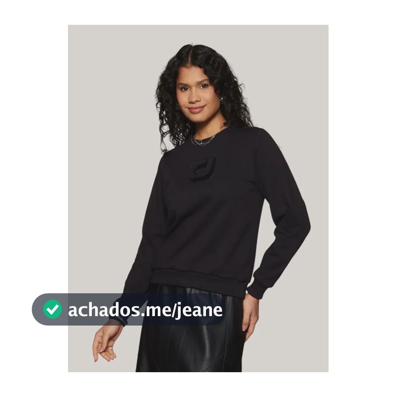 Canguru Colcci Jeans Feminino 040.11.00069 Pp Preto Liso