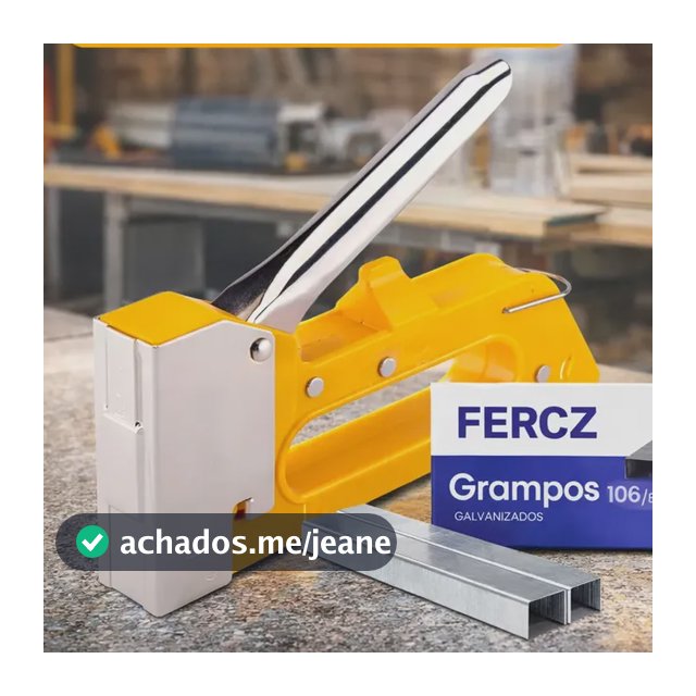 Grampeador Tapeceiro Manual Madeira Estofado Profissional Aço Tapeçaria Alta Pressão Com 1000 Grampos FERCZ MÁQUINAS E FERRAMENTAS