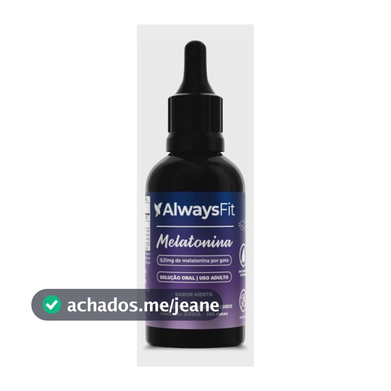 Melatonina em Gotas AlwaysFit | Sabor Menta | 30ml