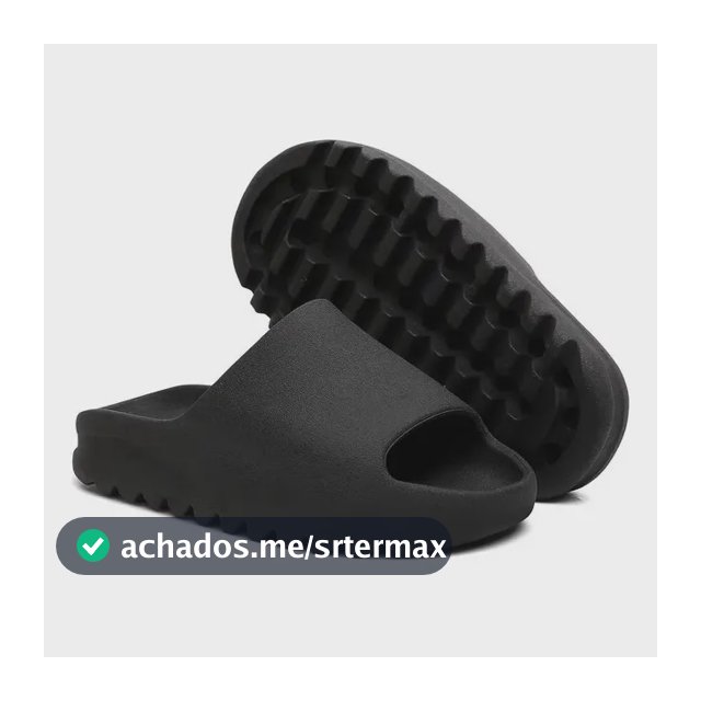 Chinelo Slide Nuvem Ortopédico Leve Confortável Unissex Preto 38/39