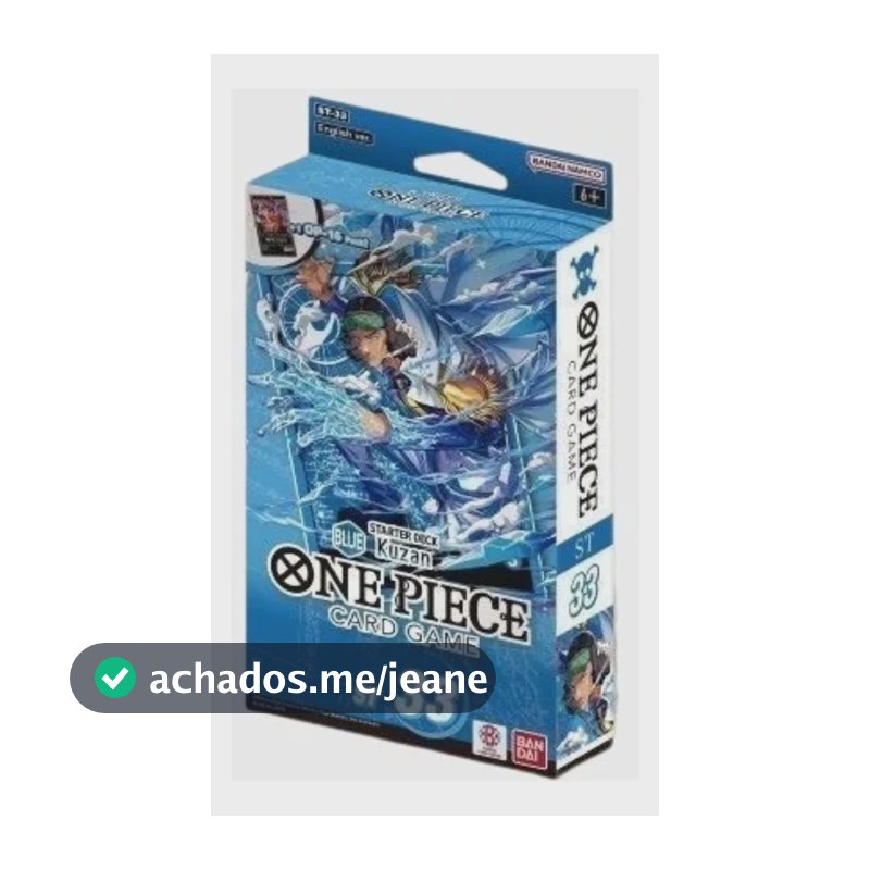 Cartas One Piece Tcg: Starter Deck Blue Kuzan [st-33] Inglês One Piece Tcg Starter Deck Blue Kuzan [st-33] Inglês