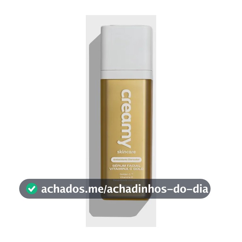 Creamy Skincare Vitamina C Gold 30g | Antioxidante, Clareador e Anti-Aging, Uniformiza o Tom, Ameniza Manchas | Todos os Tipos de Pele, Noite e Dia