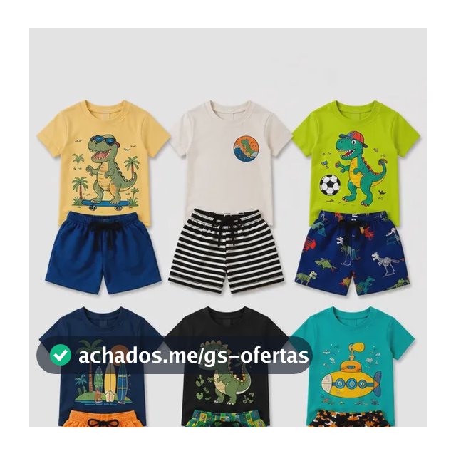 Kit 6 Peças De Roupa Infantil Menino Bebe Masculino Atacado
