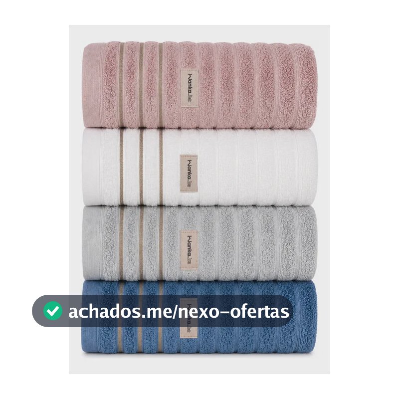 Jogo 4 Toalhas Banhão Grandes Grossa 600g 100% Algodão Turim Branco+rosa+azul+cinza