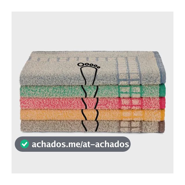Kit 05 Tapete P/ Banheiro Felpudo 45x70cm 100%algodão Oferta