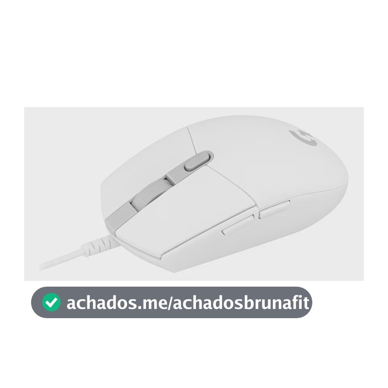 Mouse gamer Logitech MOUSE Logitech G102 RGB Gamer G102 branco