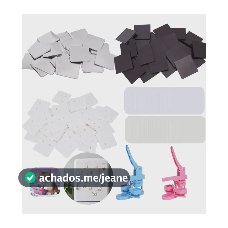Máquinas Advertising Photobots Pins E Bottons 50 Imãs De Geladeira 5x5cm Quadrado Mecolour