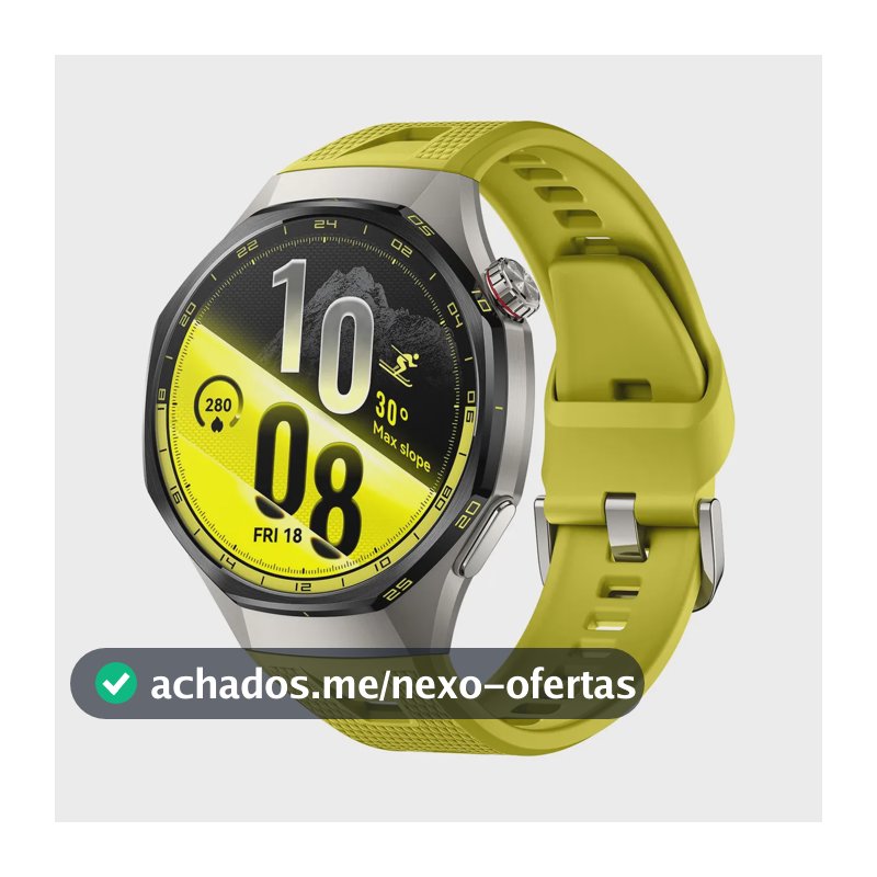 HUAWEI WATCH GT 7 Pro 46mm Smart Watch, Bateria de até 21 dias, Caixa em liga de titânio e bisel em cerâmica nano-tech, ECG, Monitoramento da Frequência Cardíaca, Golfe, Ciclismo, Amarelo