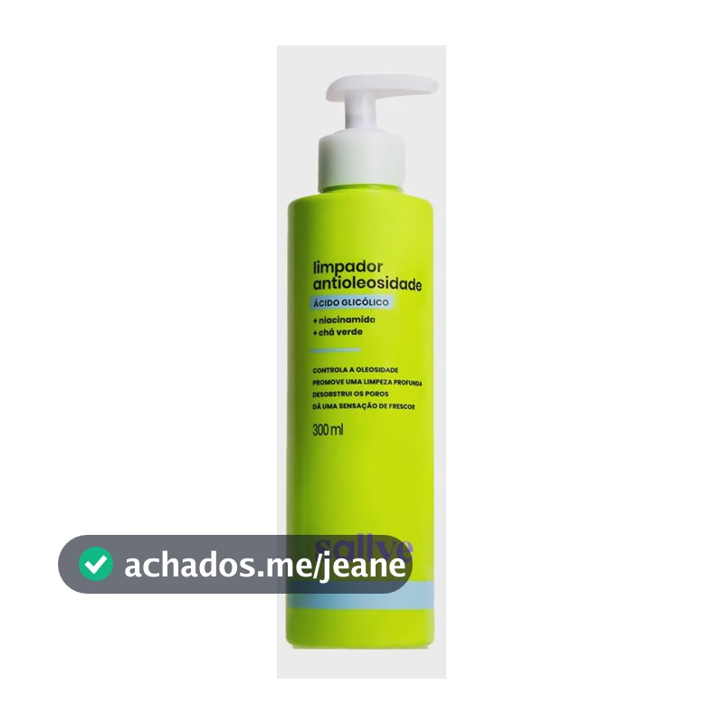 Limpador Antioleosidade 300ml Sallve Niacinamida