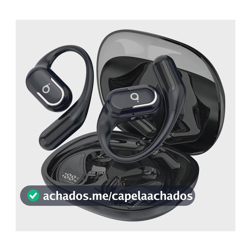 Fone de Ouvido Esportivo Basike TWS Com Bluetooth 6.0 e Bateria de 60h