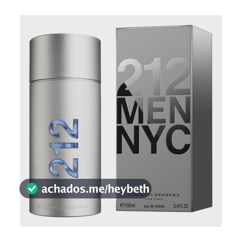212 Men Carolina Herrera Edt Perfume Masculino 100ml