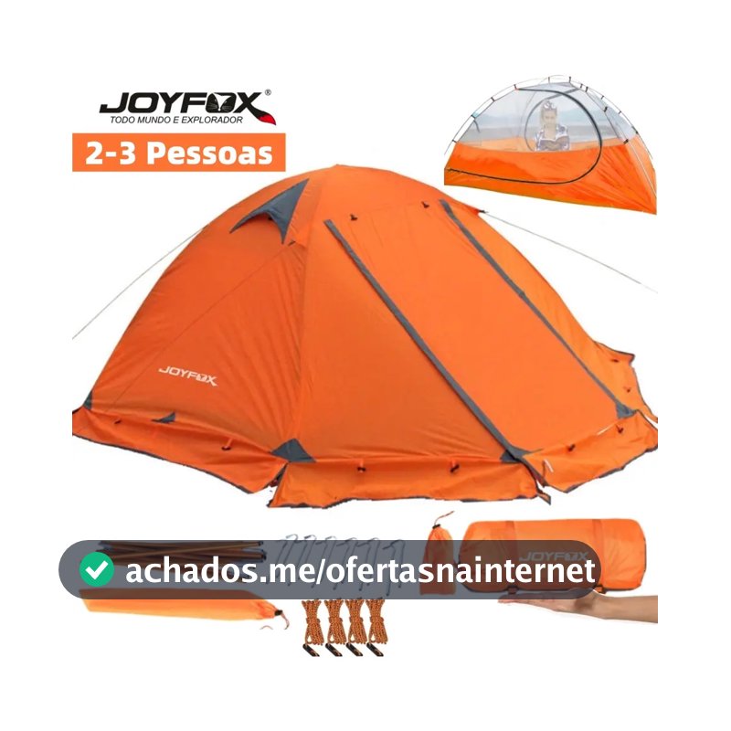 Barraca Joyfox Para 2 Pessoas, Impermeável 3500mm e Ultraleve