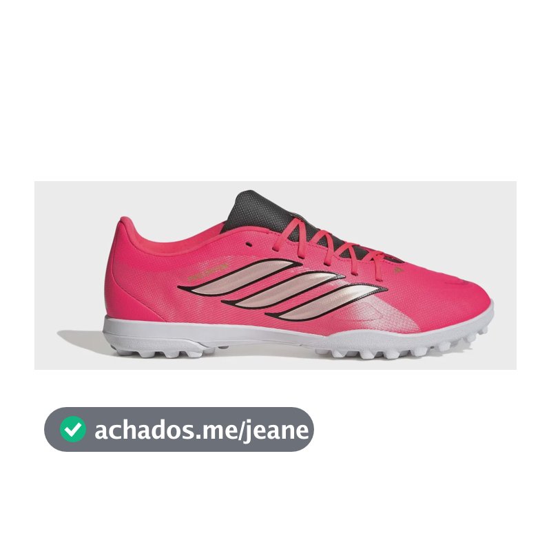 Chuteira Masculina E Feminina Predator Club Tf adidas Rosa 40 Br