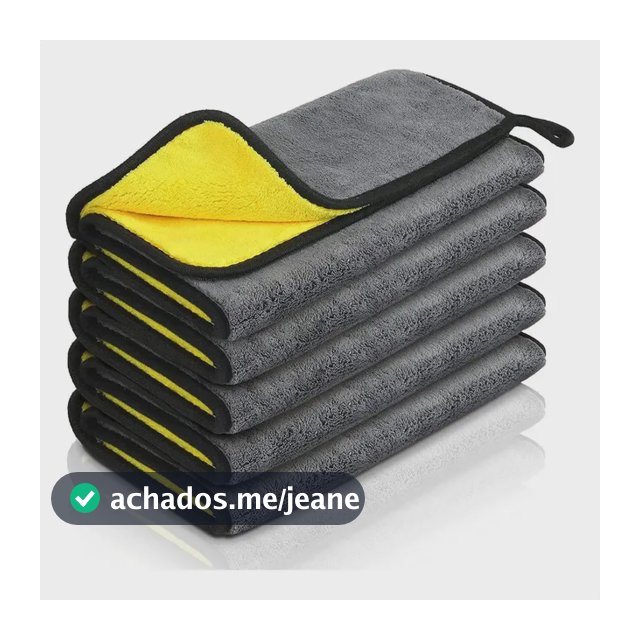 Kit 5 Panos De Microfibra Para Limpeza 30x60 Cm
