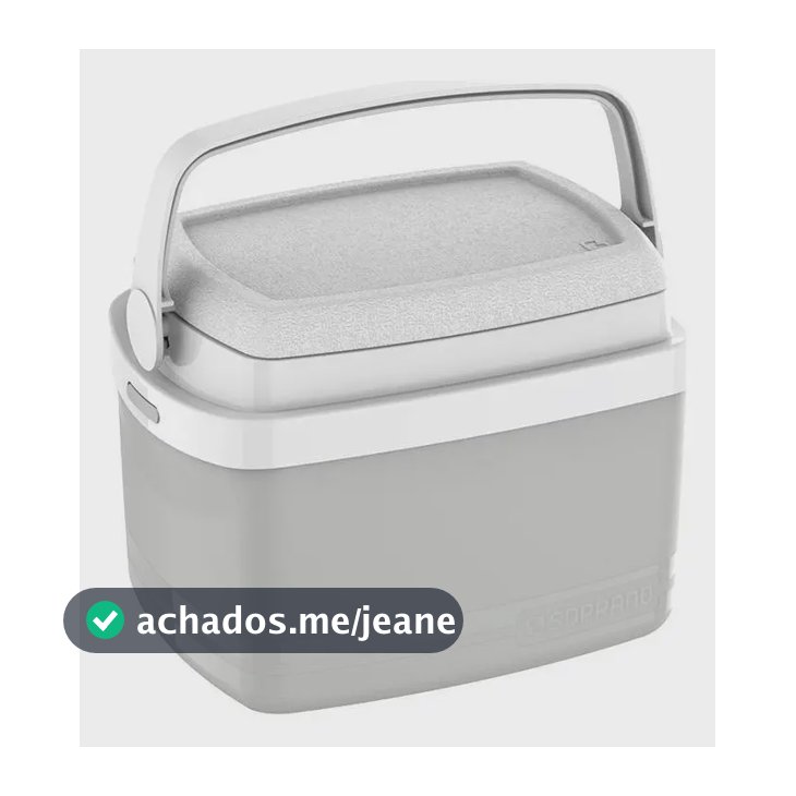 Conservador térmico de acampamento super prático Soprano 5 Lts, cor cinza