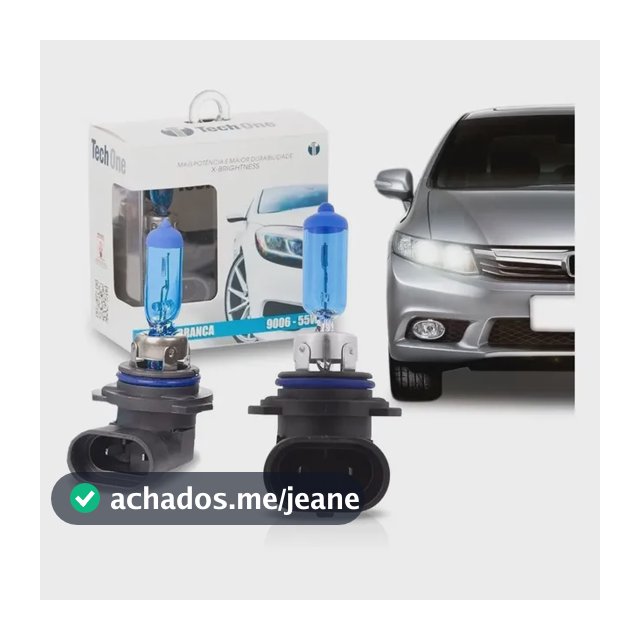 Kit Par Lampada Super Branca Tipo Xenon 8500k Hb3 60/55w 12v