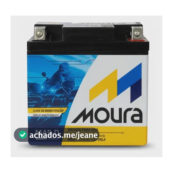 Bateria De Moto Moura 12v 5ah MA5D 12v5ah Moura Moto Titan Fan Biz Bros Fazer Xre Crf Pcx 125 150 160 190 Selada Com Caixa