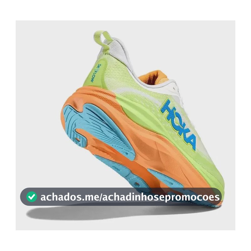 Tênis Hoka One One Skyflow Amarelo/laranja Masculino Amarelo/laranja Geométrico 41 Br