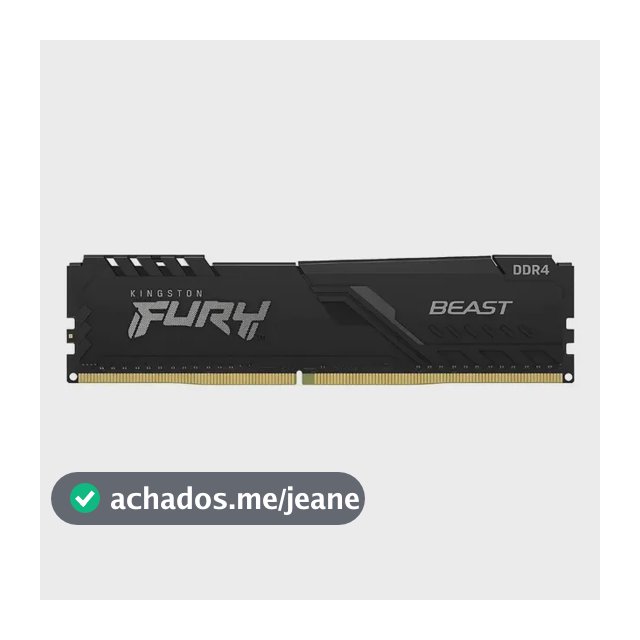 Memória Kingston De 8gb Dimm Ddr4 3200mh. Kf432c16bb/8