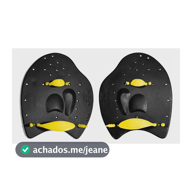 Palmar De Natação Para Treino Aquon - Tamanho M Preto M