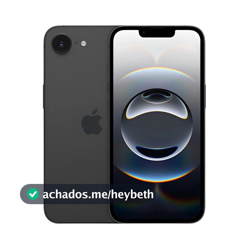 iPhone 16e (128 GB) - Preto - Distribuidor Autorizado