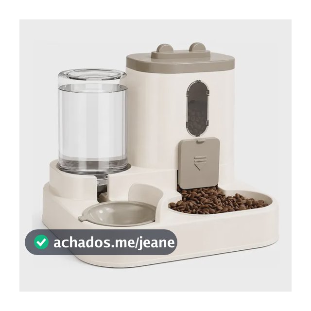 Comedouro Alimentador Bebedouro Automatico Pequeno Caes Gato