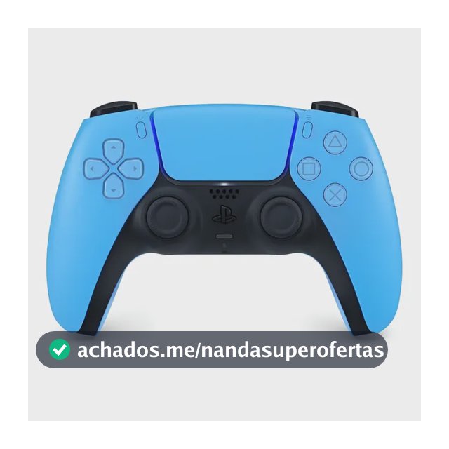Controle DualSense Sem Fio PlayStation 5 Joystick Starlight Blue Sony CFI-ZCT1W