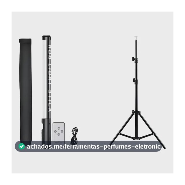 Bastão de LED RGB LC1 Rbg Light Stick com Tripé 2m Fotografia Colorida