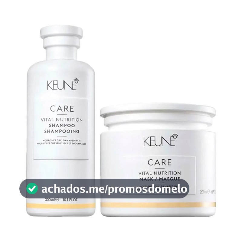 Kit Keune Nutrição Care Vital Shampoo 300ml + Máscara 200ml