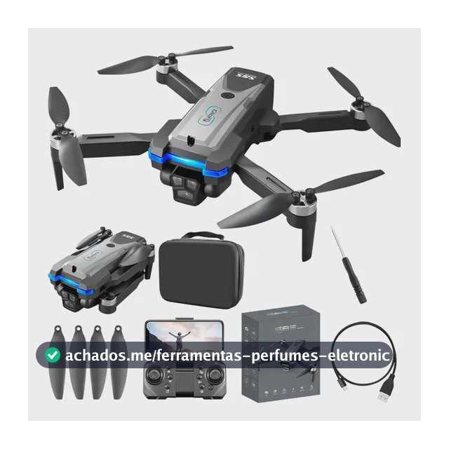 Drone S8S Pro Max Motor Brushless Com Câmera HD 4K e 2 Baterias