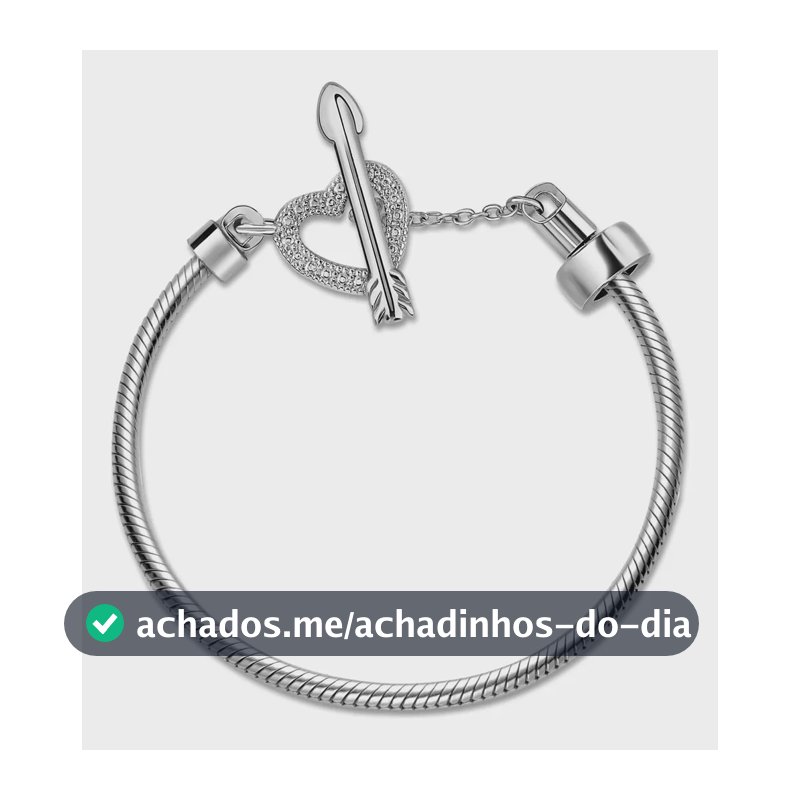 Pulseira Life Cupido Coração E Flecha Em Prata 925