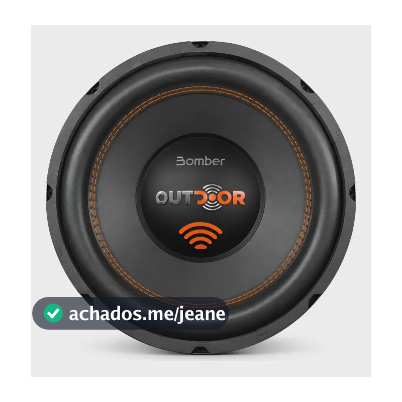 Alto Falante Subwoofer 12pol Outdoor Bomber 300w Rms 4 Ohms Preto