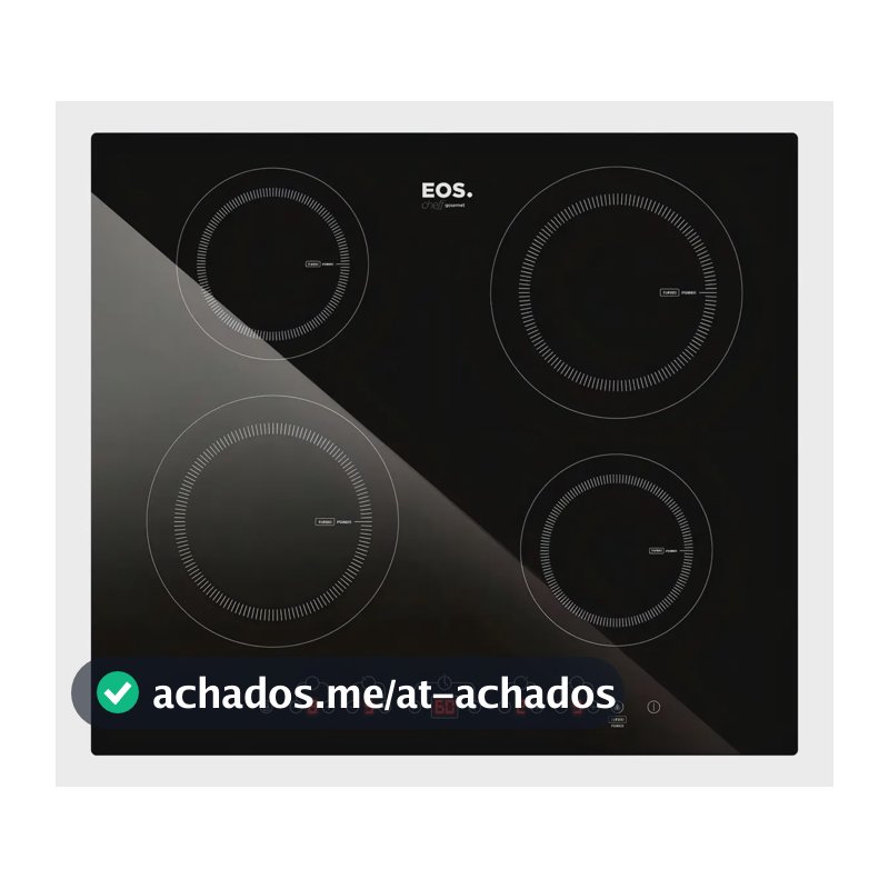 Cooktop De Indução 4 Bocas EOS 60cm Eci04ep Preto