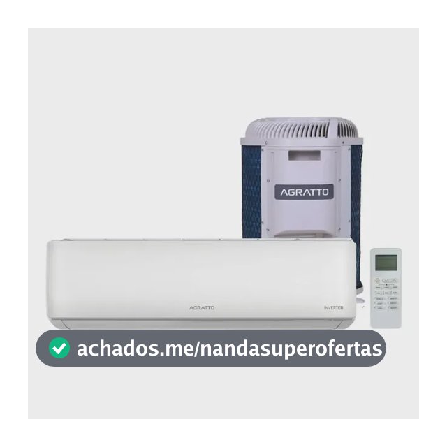 Ar Condicionado Split Hi Wall Inverter R-32 Zen Agratto 9.000 BTUs Só Frio Monofásico