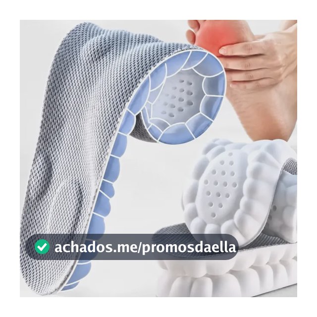 Palmilha De Altissimo Conforto 4d Tênis Sapatos Ortopédica