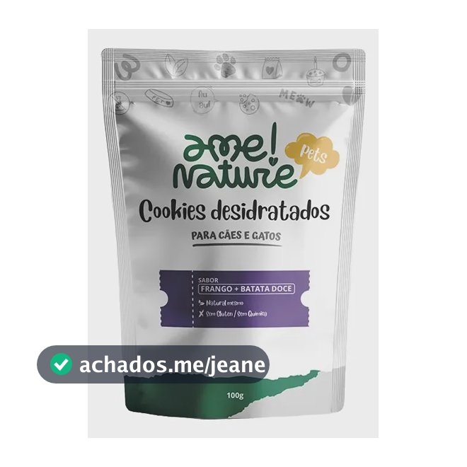 Petisco Natural Sabor Frango Desidratado 100 Gramas