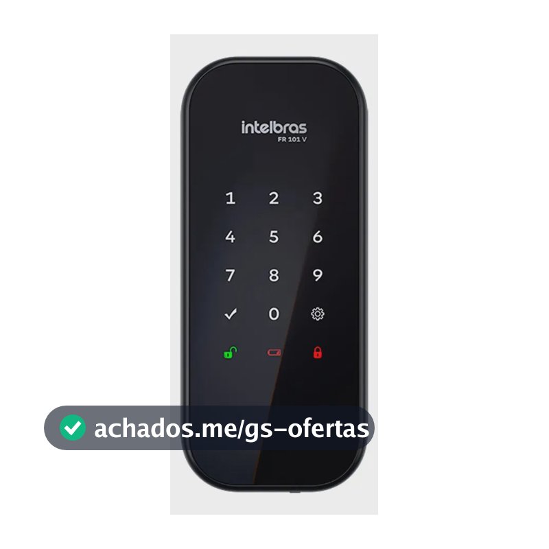 Fechadura Digital De Sobrepor Fr 101 V Preta Intelbras