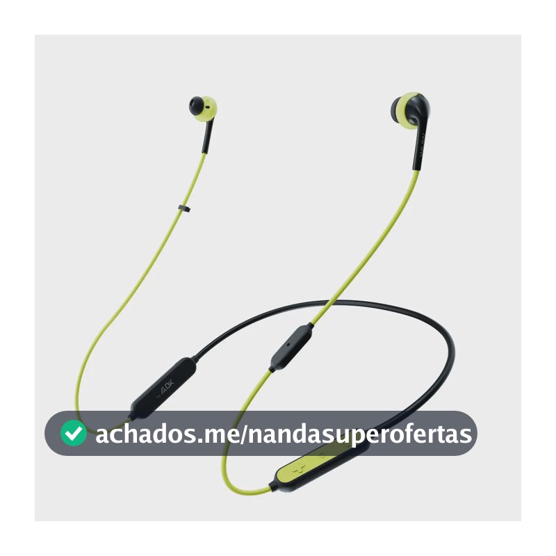 Fone De Ouvido Esportivo Bluetooth Waaw By Alok Move 100ebs Preto E Verde